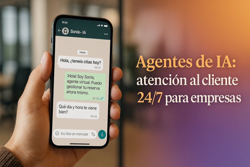 Agente de IA en WhatsApp para pymes de Valencia.